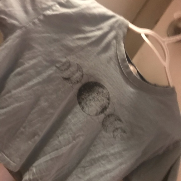 T-shirt in dark tealish Color with moon - Picture 4 of 4